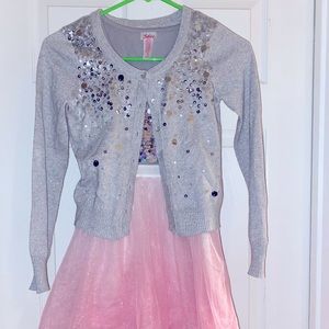 Girls Justice Formal Dress/Sweater Set